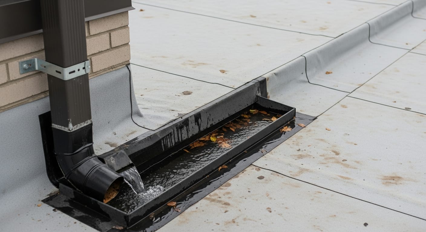 Flat Roof Drainage Solutions for Pacific Northwest Weather